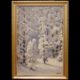 лот №A000375 — Картина в раме «Зимний лес»