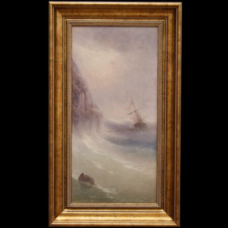 лот №A000414 — Картина «Буря на море»