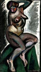 «Натурщица» Ильи Машкова (1912-1913), старинная картина