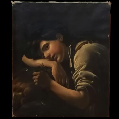 НЕТ В НАЛИЧИИ — лот №A000407 — Картина "Молодой садовник"